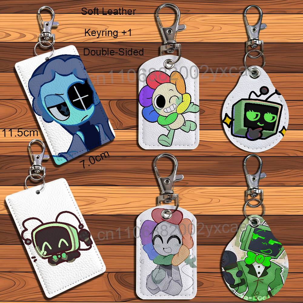 Gaming Accessories Gifts - ゲーム Vee Dandy かわいいアストロワールド レザーキーホルダー バッジホルダー