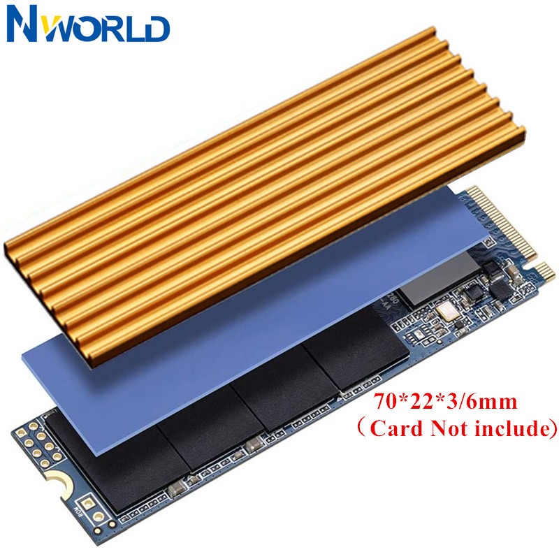 M2 Heatsink Cooler - 冷却ヒートシンク,熱放散,厚さ3mm,6mm,m.2 ngff pci-e nvme m2,ssd,ヒートシンク