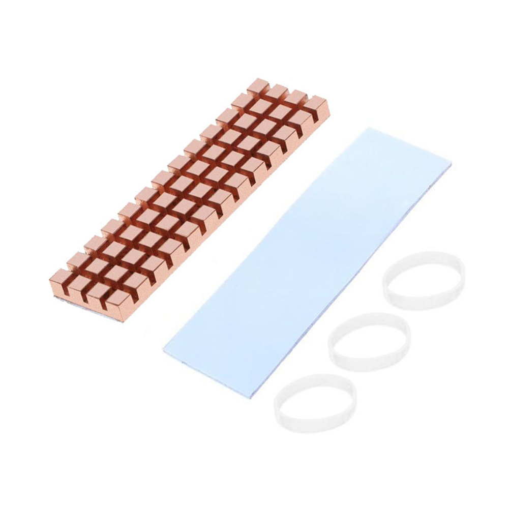 M2 Heatsink Cooler - ソリッドステートハードドライブヒートシンク 1.5/2/3/4/6mm 超薄型純銅 SSD ラジエータークーラー M2