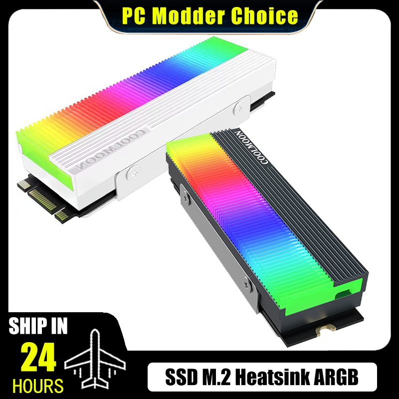 M2 Heatsink Cooler - 5V 3ピン ARGB AURA SYNC対応 コンピューター用