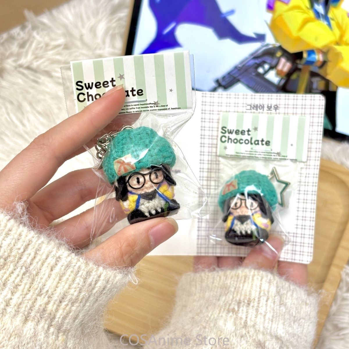 Gaming Accessories Gifts - VALORANT キルジョイ ゲームコスプレ ニットボディ ミニぬいぐるみ バッグペンダント