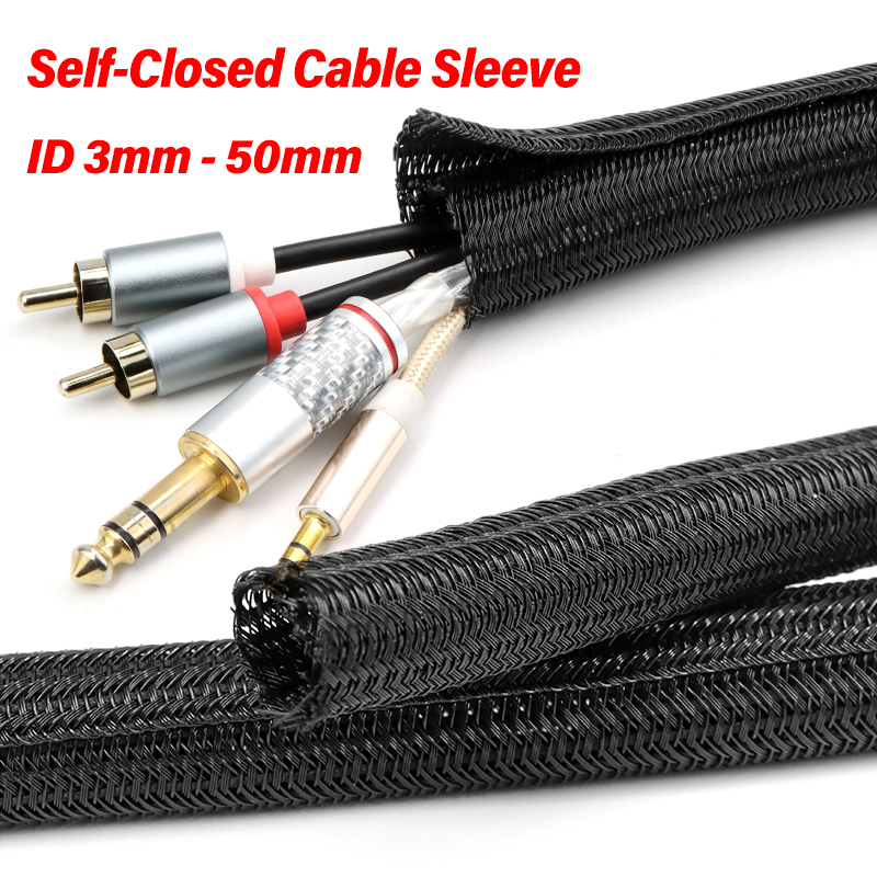 Cable Sleeve Braided - 1/3/5m クローズドケーブルスリーブ 3mm - 50mm PET