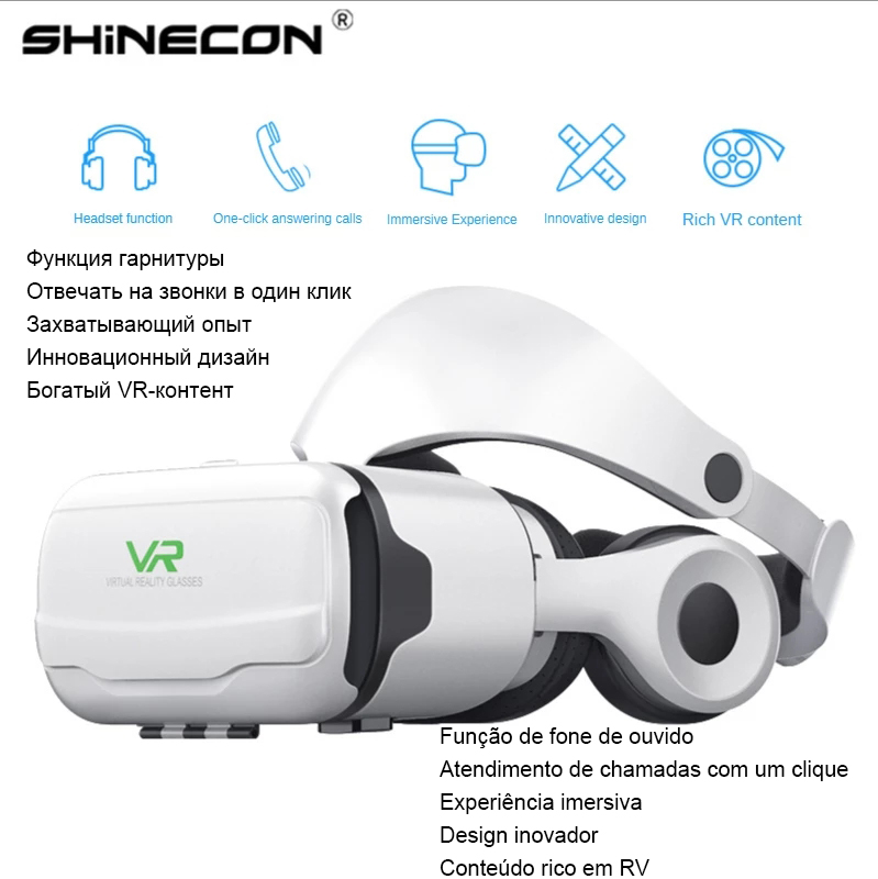 VR メガネ仮想現実 3D ヘッドセットヘルメット Andr - Gaming Accessories Iphone のレビューと価格