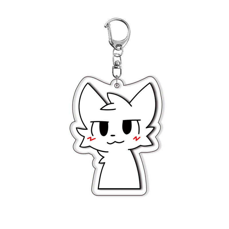 かわいい白黒猫のキスをする男の子キーホルダー、アクセサリーバ - Gaming Accessories Stand のレビューと価格