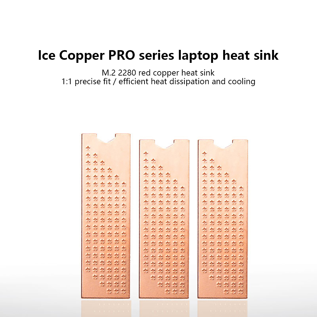 純銅製M2 SSDクーラー、ドットエンボス加工放熱シンク、M - M2 Heatsink Cooler のレビューと価格
