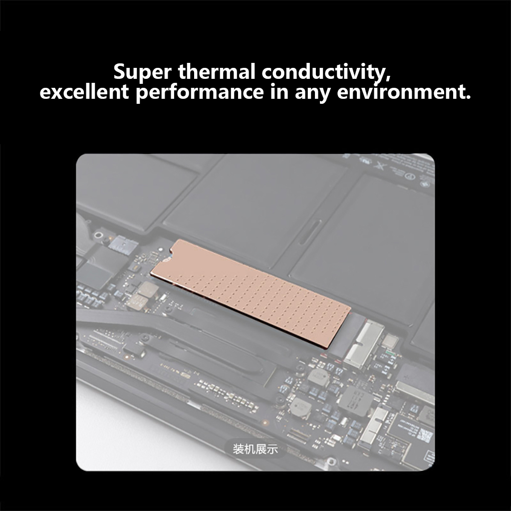 純銅製M2 SSDクーラー、ドットエンボス加工放熱シンク、M - M2 Heatsink Cooler のレビューと価格