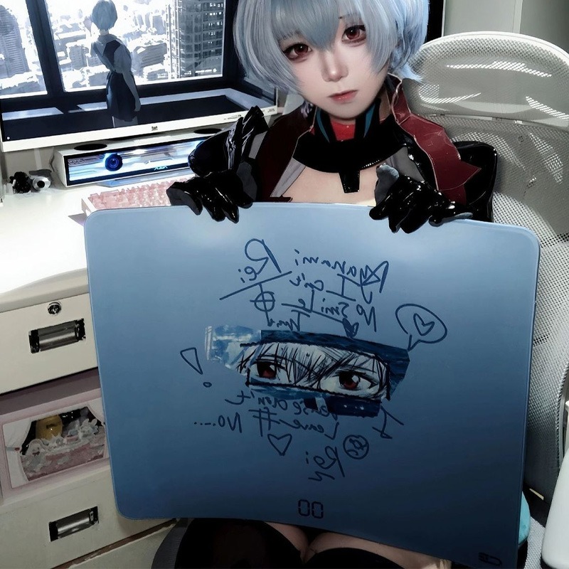 エヴァンゲリオン綾波レイマウスパッドアニメ印刷アンチスリップ - Gaming Accessories To Gift のレビューと価格