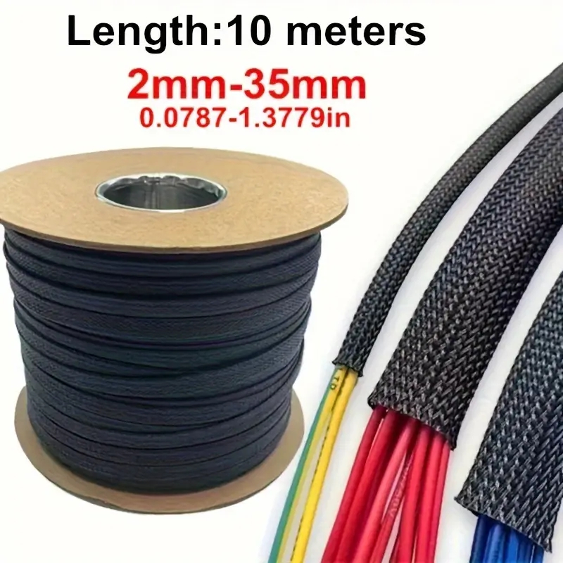 10m/32.8 フィート ペット用 伸縮編組メッシュスリー - Cable Sleeve Braided のレビューと価格