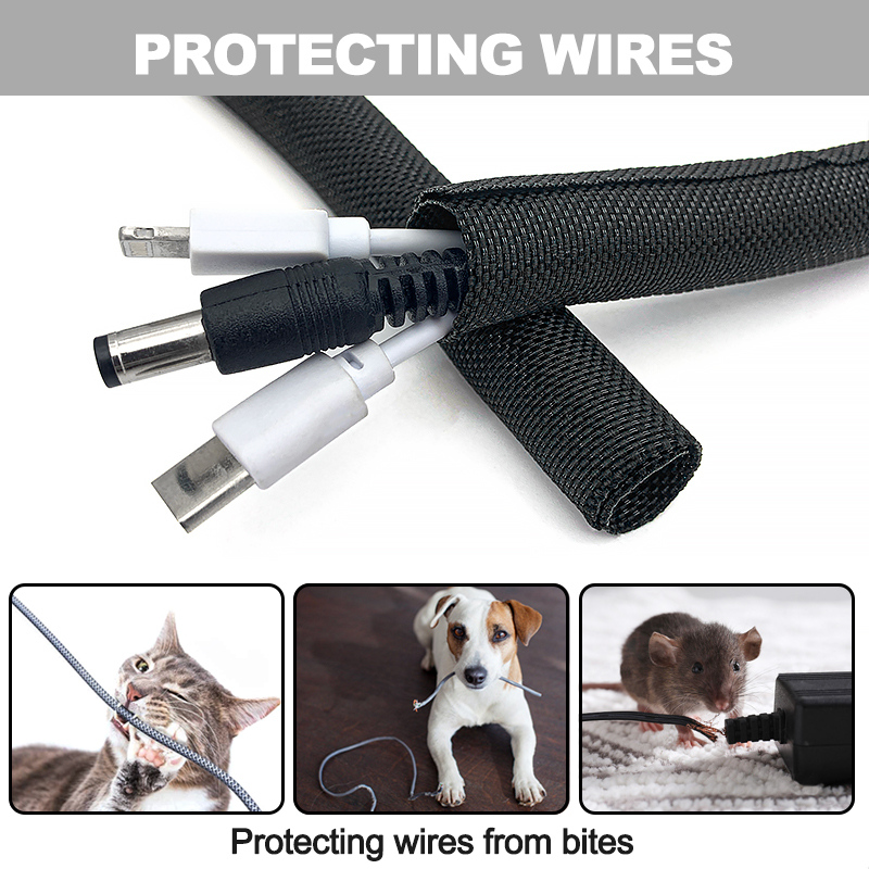 5/10 メートル自己閉鎖 PET 編組スリーブ自己閉鎖ライ - Cable Sleeve Braided のレビューと価格