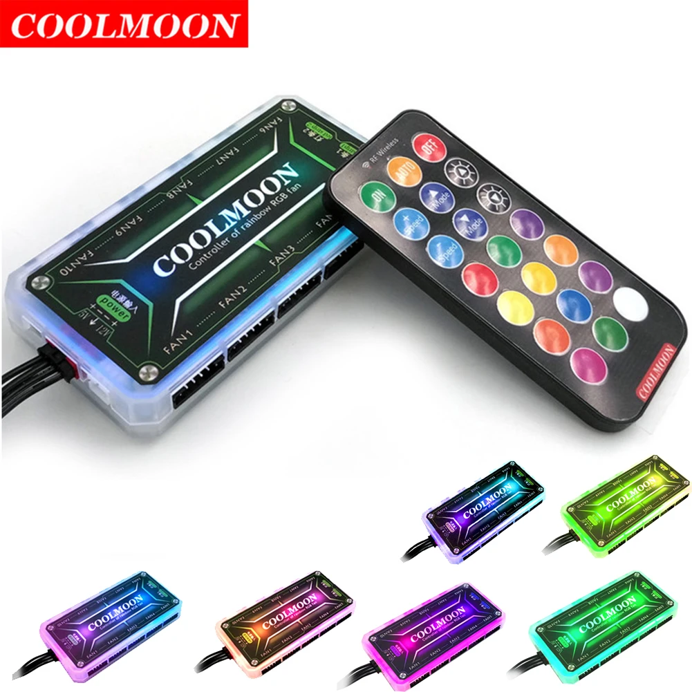 冷却ファンコントローラー,スマートリモコン,PCコンピュータ - Fan Hub Rgb Controller のレビューと価格