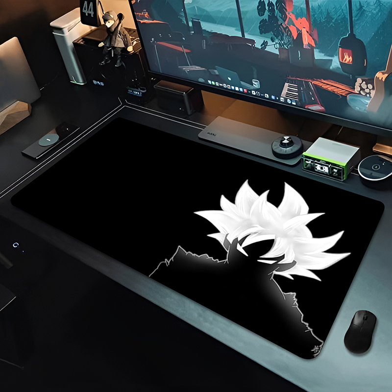 DBZ ブラックアニメマウスパッドドラゴンボール大型 PC  - Gaming Accessories Stand のレビューと価格