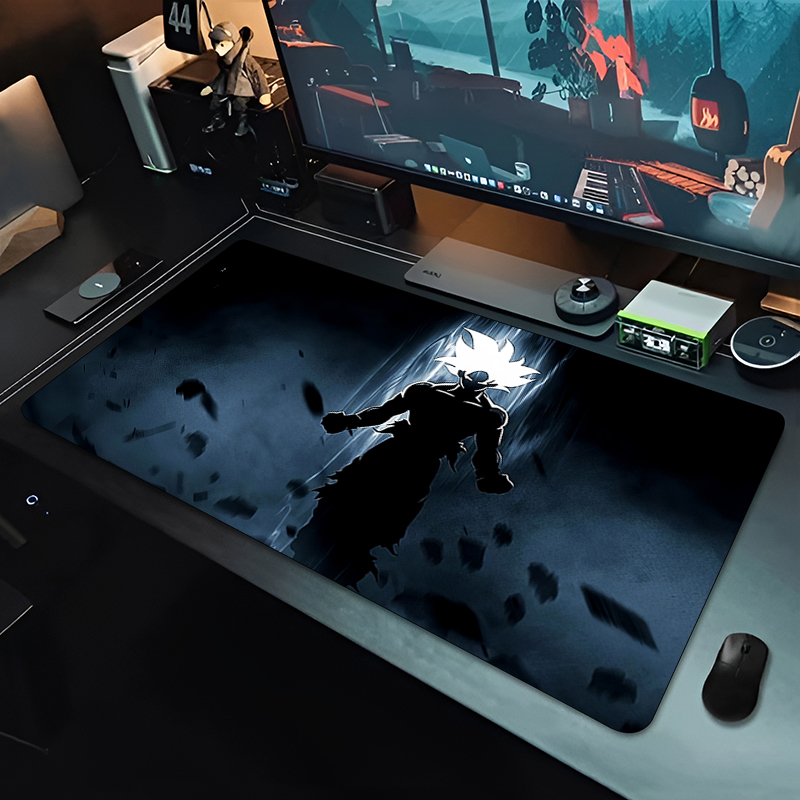 DBZ ブラックアニメマウスパッドドラゴンボール大型 PC  - Gaming Accessories Stand のレビューと価格