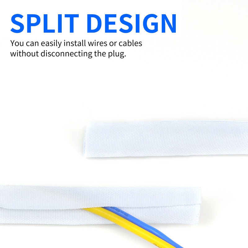 2/5/10M セルフクローズド PET ブレードケーブルス - Cable Sleeve Braided のレビューと価格