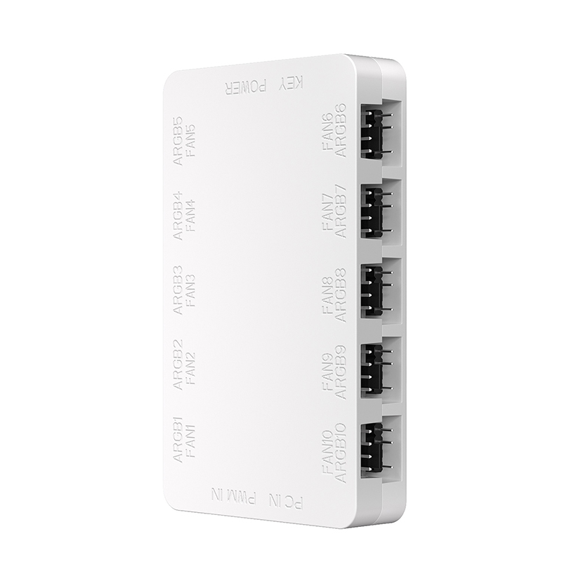 ARGBライト効果とファン速度リモートコントロールPCシャー - Fan Hub Rgb Controller のレビューと価格