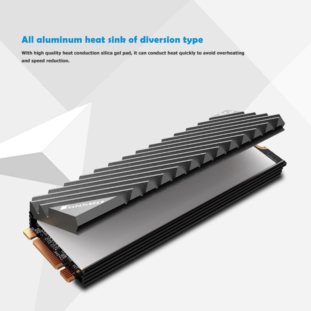Jonsbo M2 2280 SSD アルミ製ヒートシンク  - M2 Heatsink Cooler のレビューと価格
