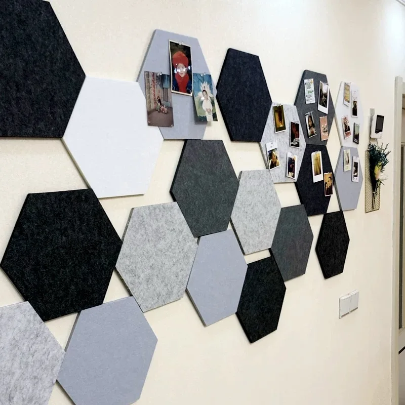 20x10cm 吸音フェルト壁パネル、六角形寝室防音ボード、 - Gaming Accessories Wall のレビューと価格