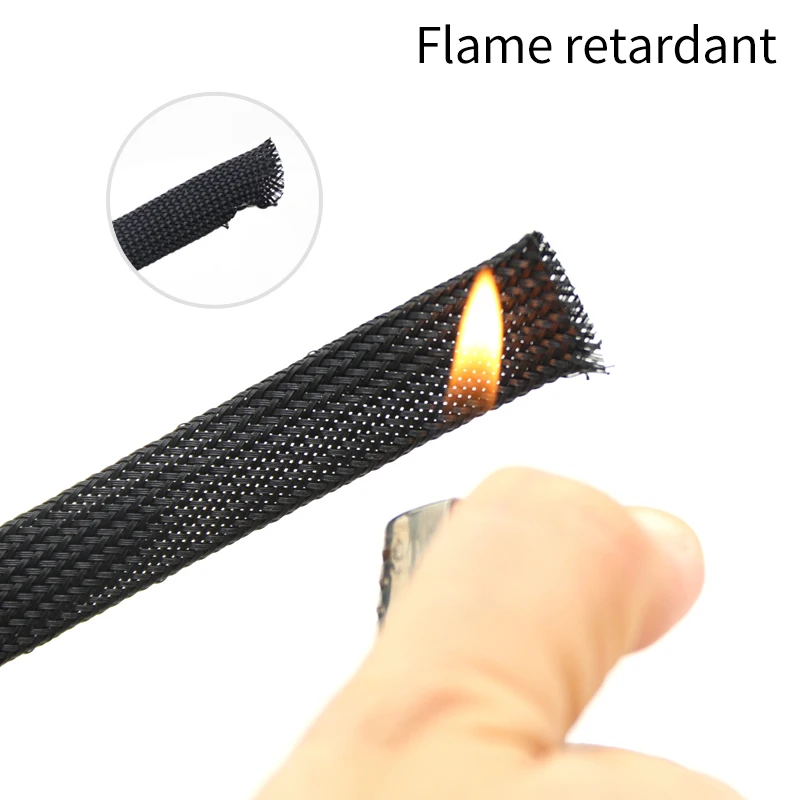 高密度編組ペットスリーブ,黒,1〜50m, 2, 4, 6, - Cable Sleeve Braided のレビューと価格