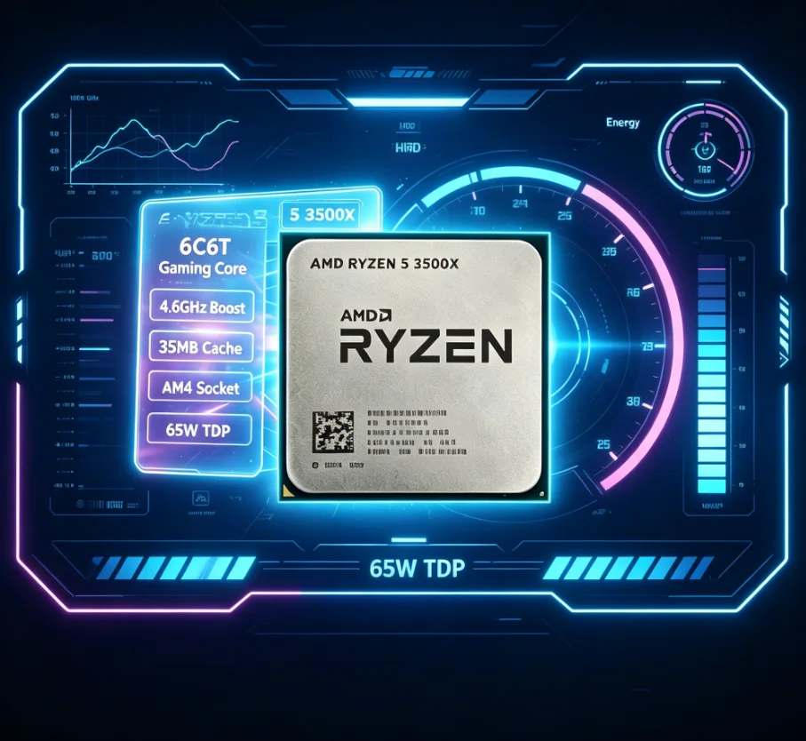 AMD Ryzen 5 3500X AM4 デスクトップCP - Gaming Accessories Stand のレビューと価格