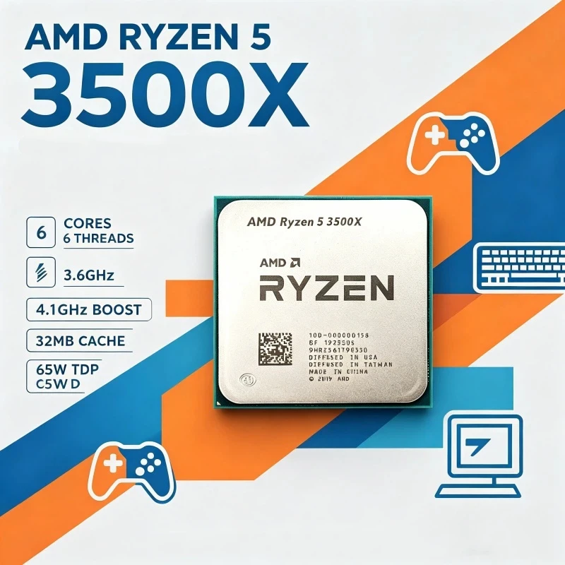 AMD Ryzen 5 3500X AM4 デスクトップCP - Gaming Accessories Stand のレビューと価格
