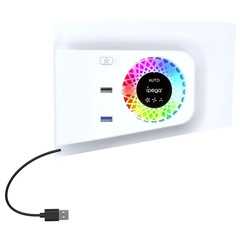 IPEGA PS5 SLIM用温度制御冷却ファン クーラー+ - Fan Hub Rgb Controller のレビューと価格