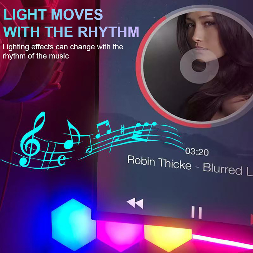 LED RGBウォールライト,Bluetoothアプリケーシ - Gaming Accessories Wall のレビューと価格