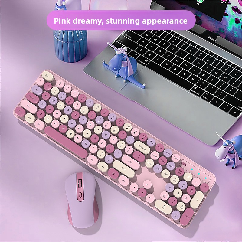 カスタムワイヤレスキーボードマウスセット ローズピンク 2. - Gaming Accessories Uk のレビューと価格