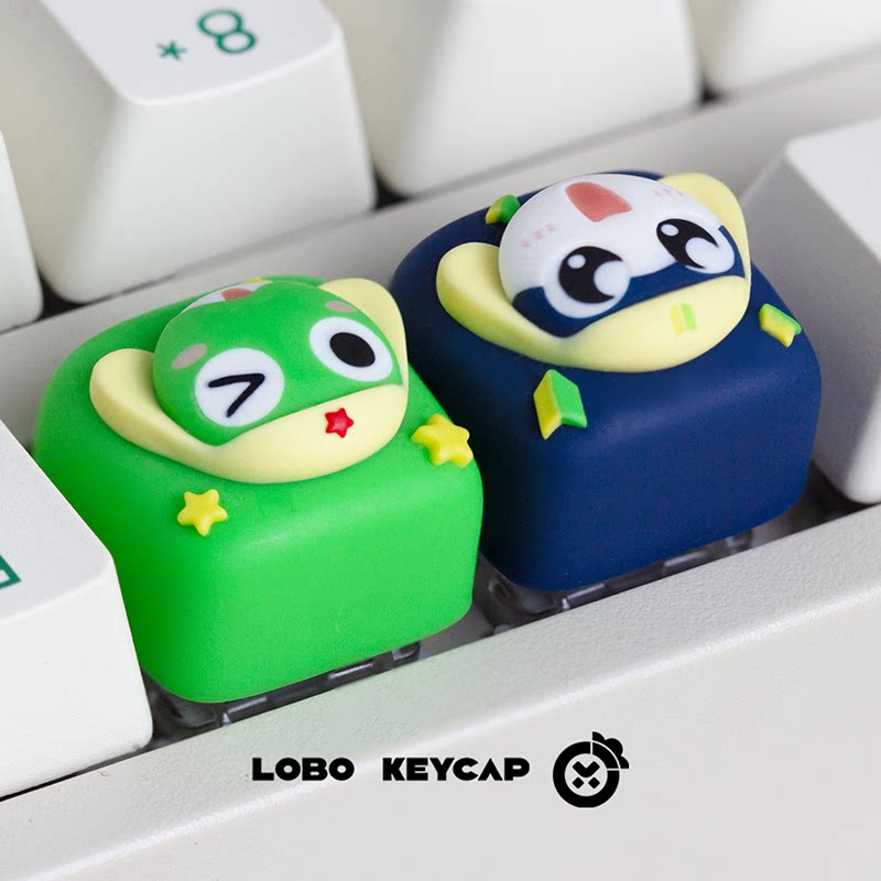 けろろテーマのアニメキーキャップメカニカルキーボード樹脂カス - Gaming Accessories Cute のレビューと価格