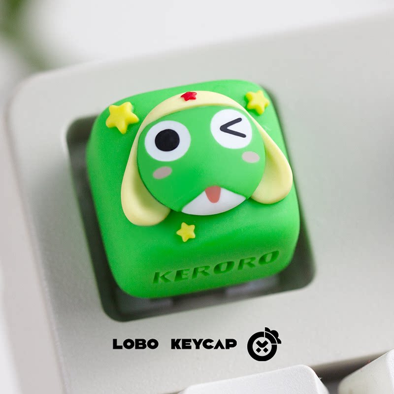 けろろテーマのアニメキーキャップメカニカルキーボード樹脂カス - Gaming Accessories Cute のレビューと価格