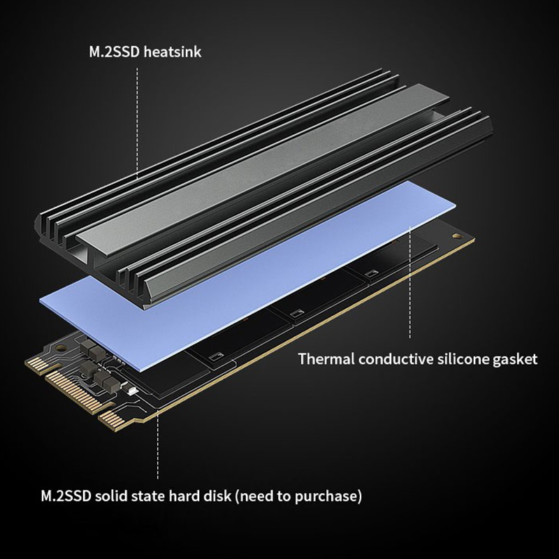 TEUCER M2 2280 ソリッドステートハードディスク - M2 Heatsink Cooler のレビューと価格