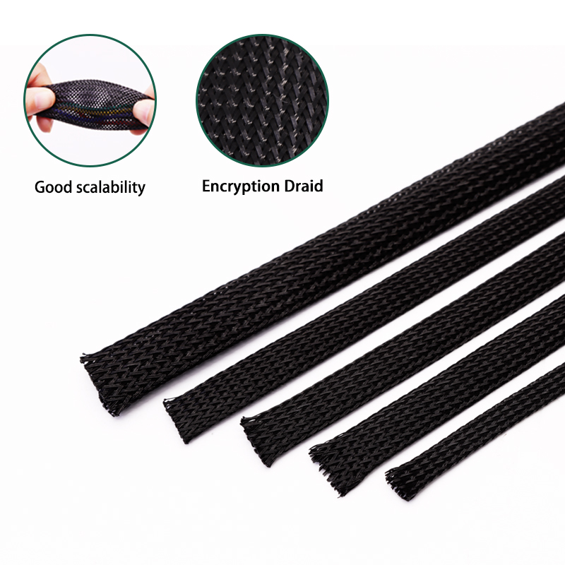 5 メートル/10 メートル PET 拡張可能な編組ケーブル - Cable Sleeve Braided のレビューと価格