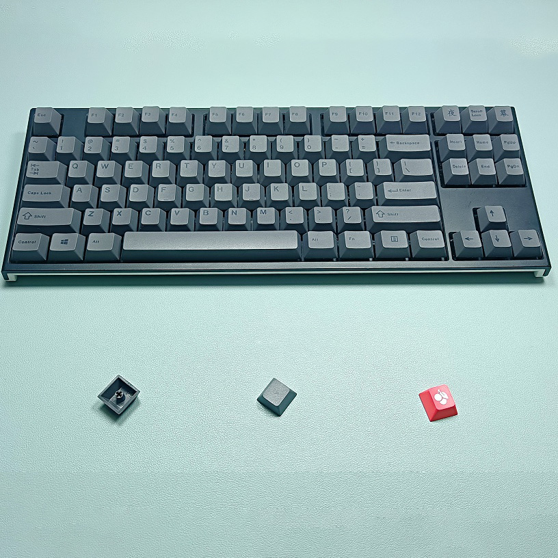 130 キーミニマリストブラックグレーキーキャップチェリープ - Gaming Accessories Uk のレビューと価格