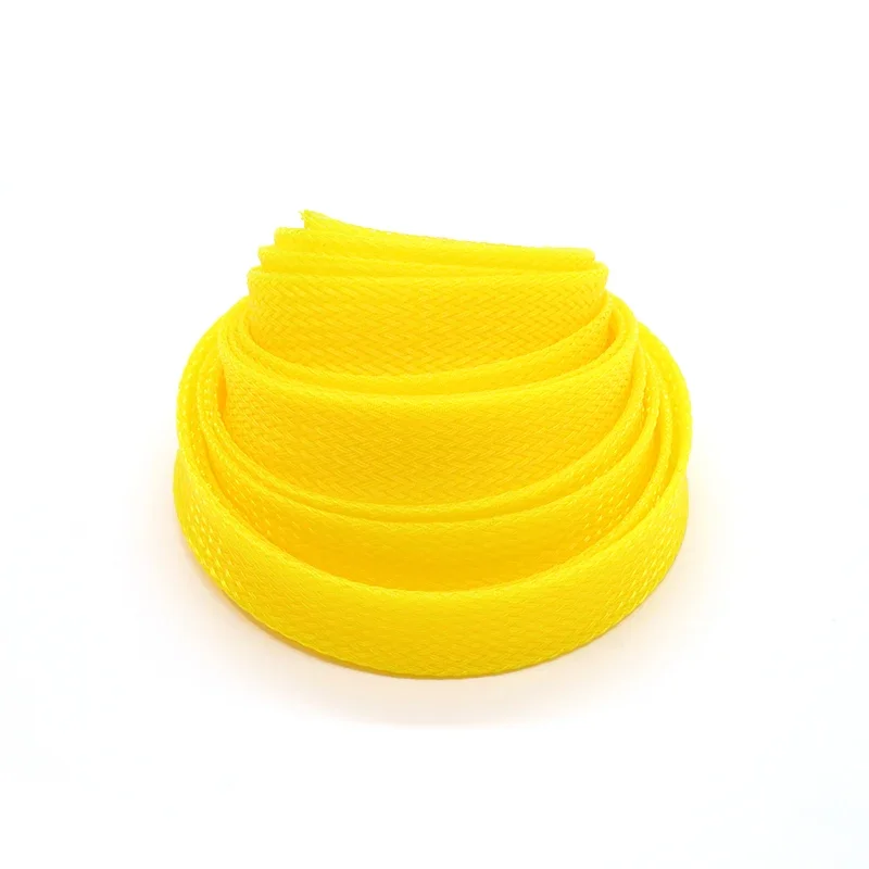 ペット用の黄色い編組スリーブ,高密度,スネークの皮,電気ケー - Cable Sleeve Braided のレビューと価格