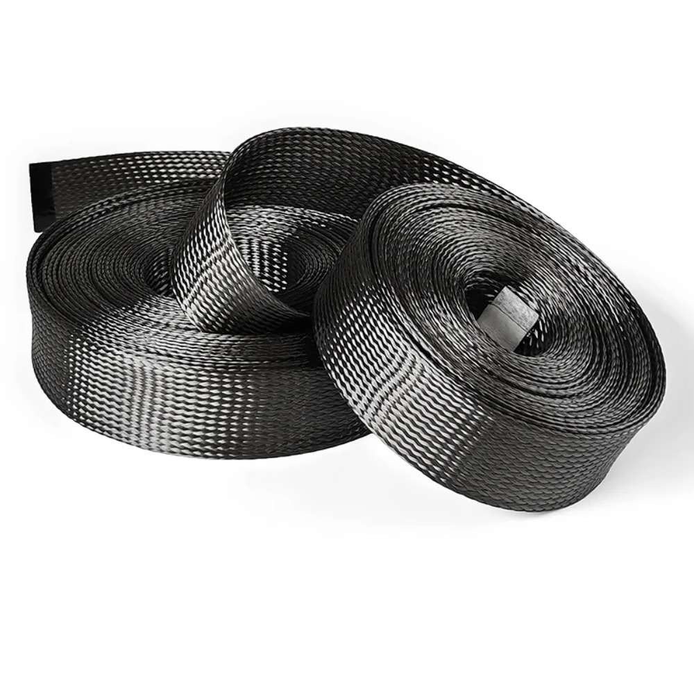 1 メートルのカーボンファイバーケーブルスリーブブレード 4 - Cable Sleeve Braided のレビューと価格