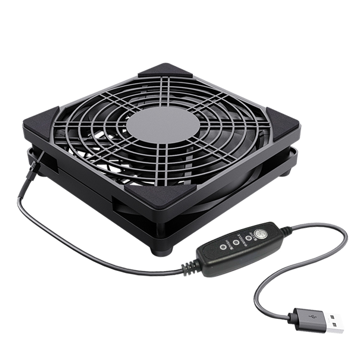USBインターフェース付き3段階速度調整可能なファン、静音動 - Fan Hub Rgb Controller のレビューと価格