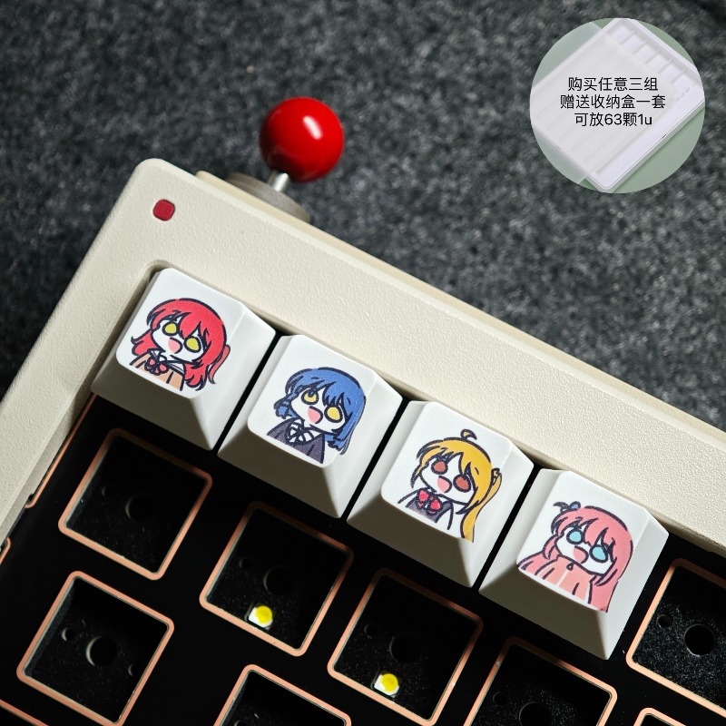 クリエイティブアニメキーキャップメカニカルキーボードチェリー - Gaming Accessories Cute のレビューと価格