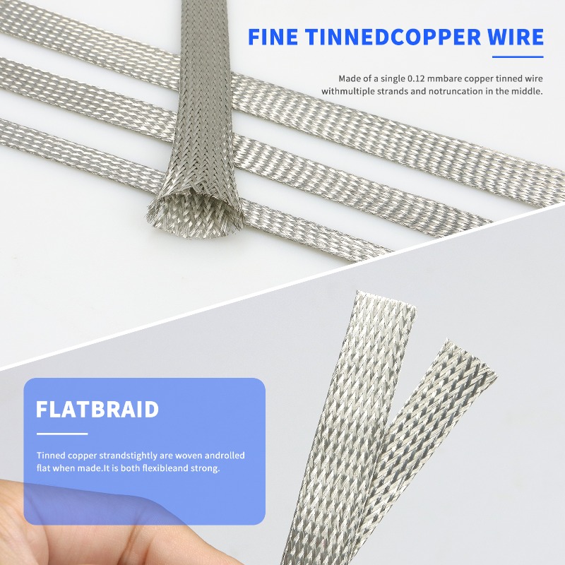 2-10m 拡張可能な銅編組スリーブ 4mm - 28mm  - Cable Sleeve Braided のレビューと価格