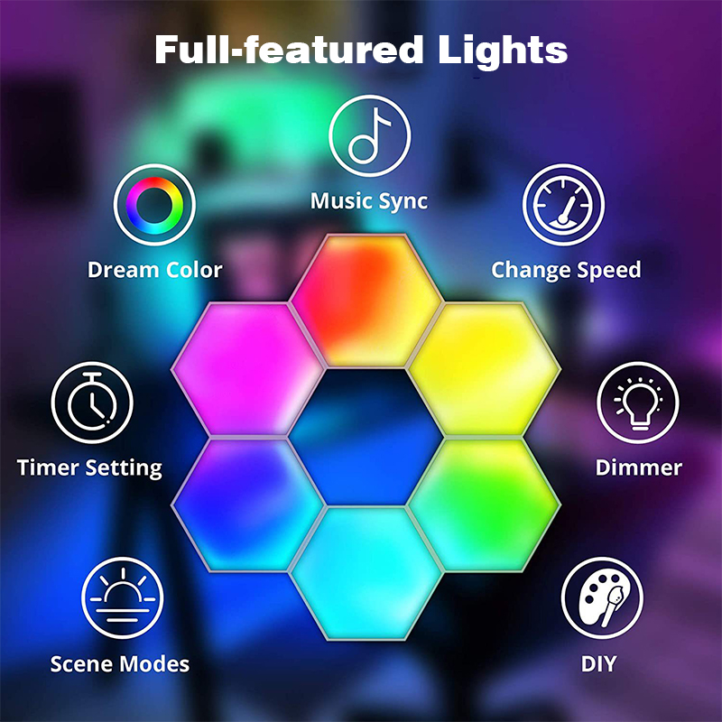 TuyaスマートRGB量子ライトDIY装飾LEDウォールラン - Gaming Accessories Wall のレビューと価格
