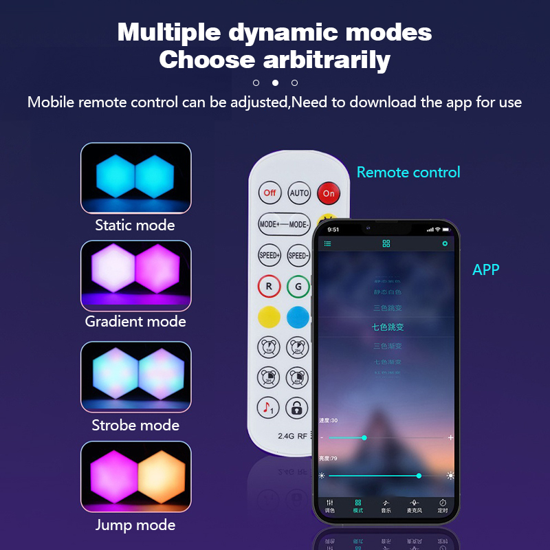 TuyaスマートRGB量子ライトDIY装飾LEDウォールラン - Gaming Accessories Wall のレビューと価格