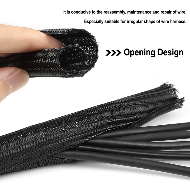 1/3/5m クローズドケーブルスリーブ 3mm - 50m - Cable Sleeve Braided のレビューと価格