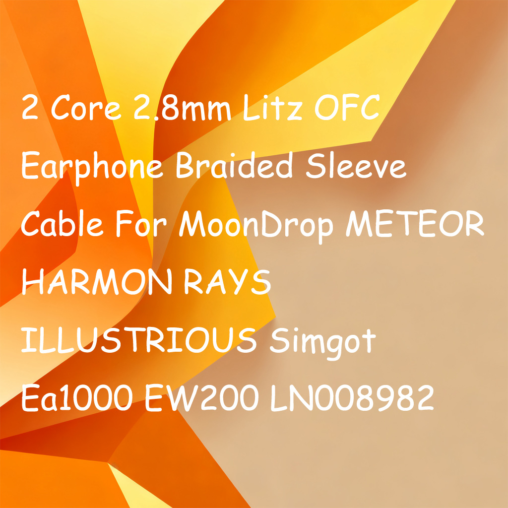 2 コア 2.8 ミリメートルリッツ OFC イヤホン編組ス - Cable Sleeve Braided のレビューと価格